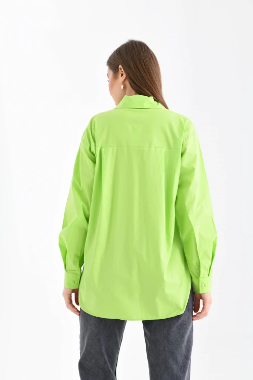 Açık Yeşil Kadın Gömlek