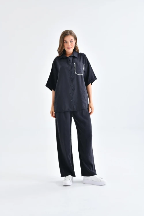 Kadın İkili Siyah Takım