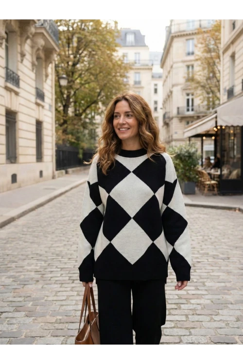 Kadın Triko Tunik ve Pantolonlu İkili Takım